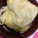 鶏ひき肉であっさりロールキャベツ